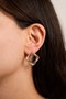 Heliophilia Silver Pendientes de Oro con Recubrimiento de Laca, Dorado